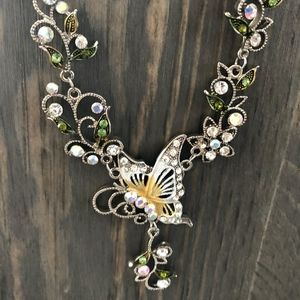 Australian Crystal Butterfly Necklace